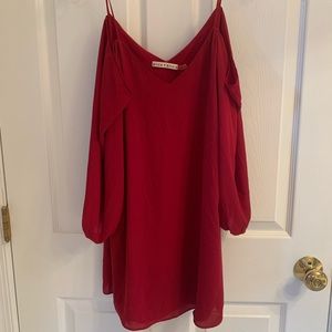 Alice + Olivia Red Mini Dress